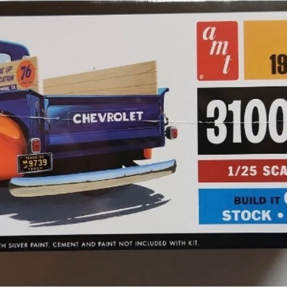 NWT AMT 1/25 1950 Chevy Pickup Model Kit AMT1076 Plastics Car/Truck 1/24-1/25 - Picture 3 of 6